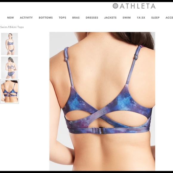 NWT Athleta Supernova Entwined Bikini Top - Picture 3 of 3